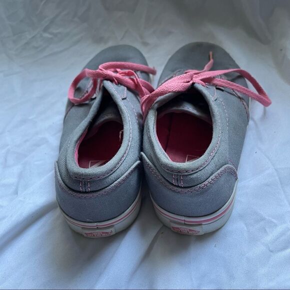 Vans Kids Grey with Pink Shoe Laces - Picture 6 of 10